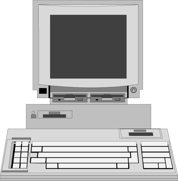 The image shows a computer monitor with two different desktop backgrounds displayed on it side by side: On the left is an older-looking CRT screen displaying what appears to be Windows 95' interface, and on the right is another modern flatscreen showing macOS Big Sur wallpaper; both screens are part of vintage Apple Macintosh computers. The monitors sit atop a desk with two keyboards in front: one for each computer setup. There are no people or animals visible within this image.
