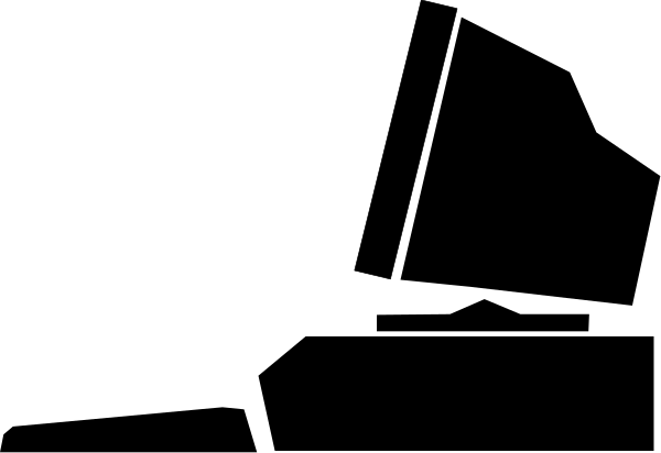 The image shows a gray background with two black rectangles of different sizes placed side by side on top of each other at an angle to create a visual illusion that one rectangle is in front of another due to perspective distortion, which gives depth and dimension to what appears as flat shapes against the backdrop.