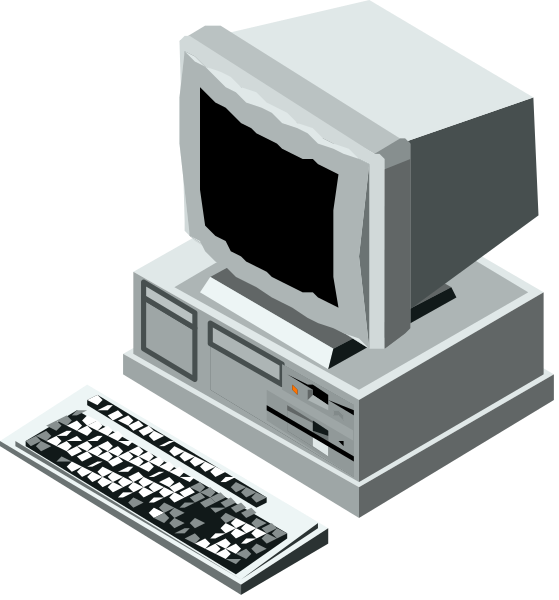 The image shows a computer monitor with an open window displaying text on its screen next to two keyboards: one is in front of it while another appears behind as if stacked vertically; both appear old-fashioned, suggesting this could be from 1980s or early '90s technology. The setting seems minimalistic and focused solely on the computer equipment without any additional context provided by background elements. There are no people, animals, actions depicted in this image. It is a simple representation of an old-style desktop computing setup with two keyboards for input devices