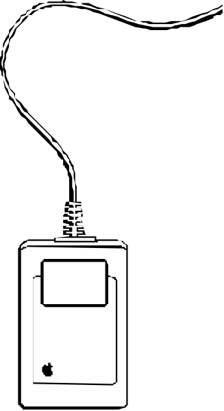 The image shows a black and white photo of an electronic device with its screen displaying text that is too small to read clearly against a dark background on one side; there's also another smaller picture within it, which appears to be taken from above showing what looks like a computer monitor or television set.