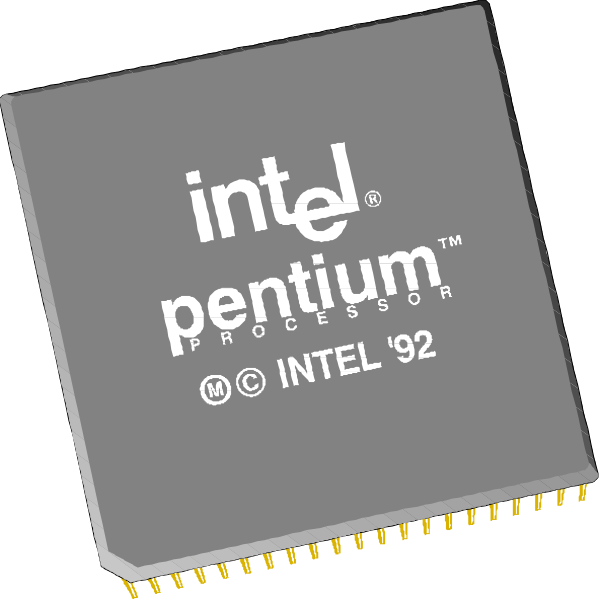 The image shows two Intel Pentium processor chips with their packaging removed to reveal a CPU die labeled "Intel® Core™ i9-8250U" from 1993, indicating it's an older model of microprocessor used in desktop computers during that time period. These processors are known for being part of the Pentium series and were considered high end at their release due to increased processing power compared to previous models like the Intel i7-8250U or AMD Ryzen 9600, which was released a year later in 1