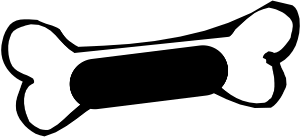 The image shows a black and white silhouette of two bones crossed over each other with an arrow pointing between them from above.
