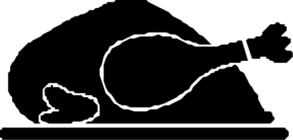 The black and white logo of a bird with its wings spread out on top of an egg.