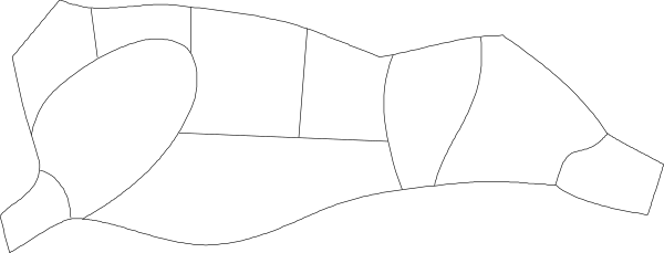 The image shows a black and white pixelated representation of an object that appears to be a person's head with hair on top, but it is too small for me to provide more specific details about its features or actions.