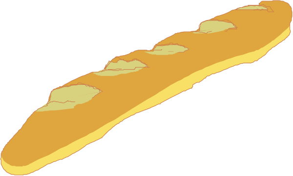 The image shows a slice of bread with butter on it against an orange background.
