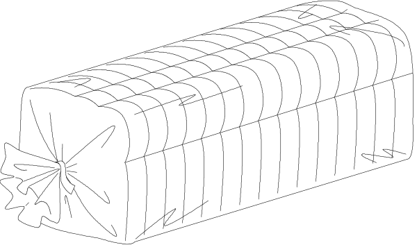 The black and white illustration shows a roll of paper towels with visible perforations on top against an indistinct background.