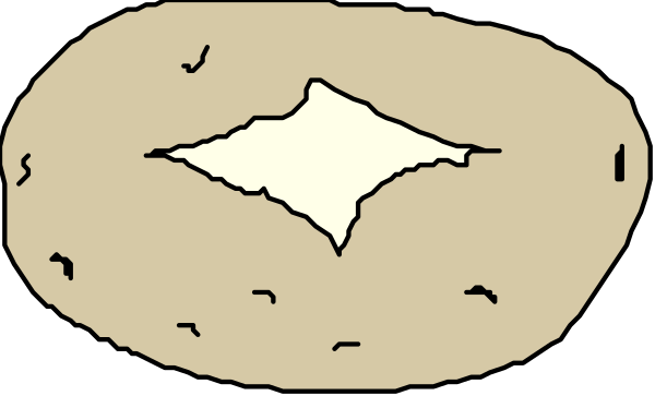 The image shows a cartoon of two pizzas with different toppings on them placed side by side against an unadorned background.