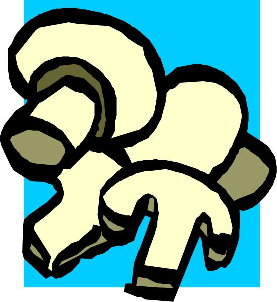 The image shows a blue background with three brown donuts on top of each other at an angle to form what appears to be a stylized tree shape in cartoon illustration style.