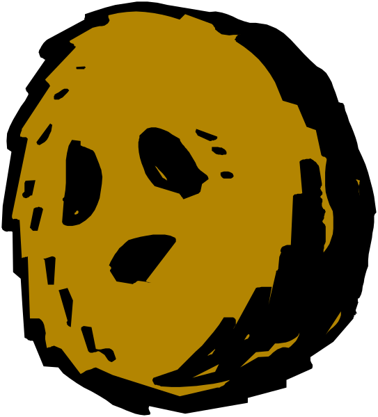 The image shows a cartoon of an ice cream cone with two eyes drawn on it to look sad.