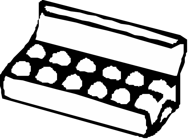 The black and white illustration shows a keyboard with keys that have been replaced by donuts on top of it.
