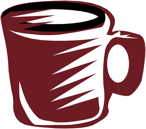 The image shows a coffee cup with text on it that reads "COFFEE" next to another similar-looking mug labeled as "TEA."