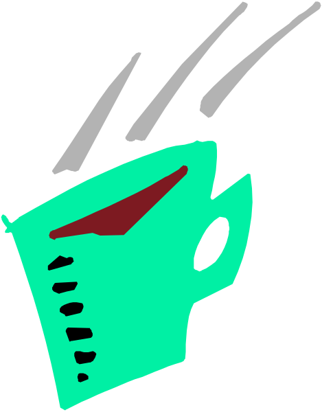 The image shows a green robot with red eyes that appears to be shouting or yelling at something offscreen.