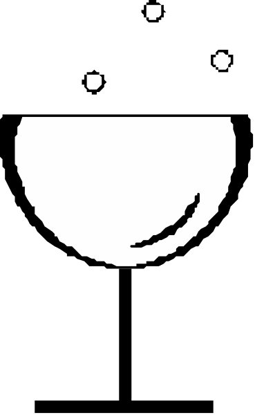 The image shows a black and white photo of an object with two distinct parts: on top is what appears to be a bowl-like structure containing something that looks like it could be food; below this container sits another, smaller item resembling a cupcake or muffin.
