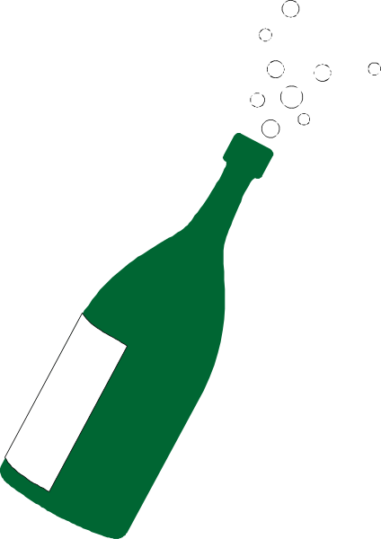 The image shows a bottle of wine with its label facing upwards on what appears to be an unopened case against a black background; there is also another similar-looking green bottle in front of it at an angle, and both bottles have white labels that include text but not legible here.