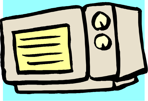 The image shows a simple line drawing of an old computer monitor with text on it that reads "hello" at its center bottom corner.