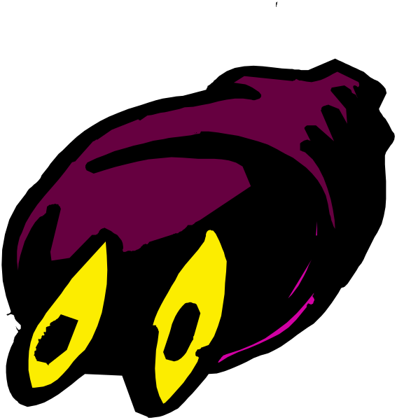 The image shows a cartoon of an animated character with purple hair that appears to be crying out for help due to its sad expression.