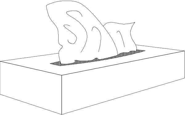 The image shows a black and white illustration of an ice cream cone with two scoops on top against a dark background.
