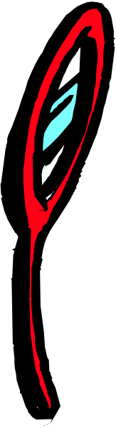 The image shows a red spiral with an eye at its center on top of what appears to be a gray surface.