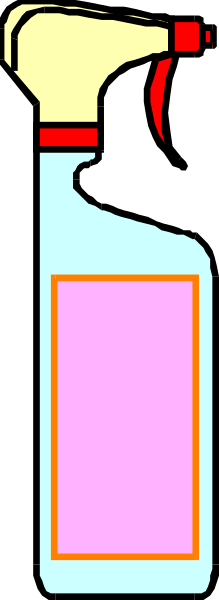 The image shows a bottle of hand sanitizer with its cap off against an indistinct background that appears to be grayish-brown in color.
