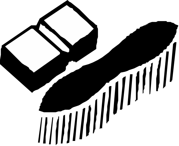 The image shows a black square with two white squares inside it on top of each other; there is no text present in this clip-art graphic.