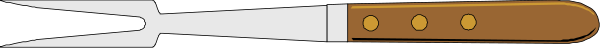The image shows a knife with an open blade resting on its handle against a gray background.