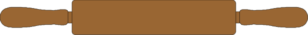 The image shows a brown stick with two ends on top of each other against an orange background.
