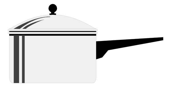 The black and white logo of a church with an open book on top.