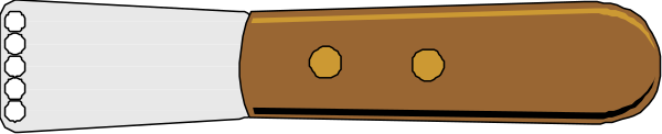 The image shows a knife with three blades placed next to each other on what appears to be a tabletop surface.