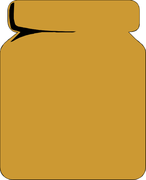 The image shows a yellow jar with an open lid against a plain background.