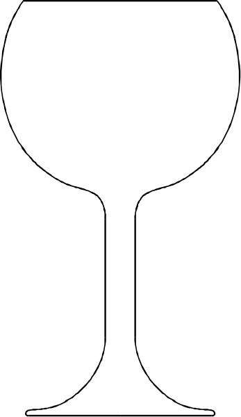 The image shows a wine glass with liquid inside it placed on top of what appears to be an ice bucket against a dark background.