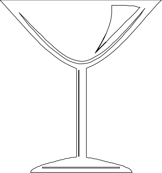The image shows a simple line drawing of two vertical lines with horizontal stripes on them against a black background.