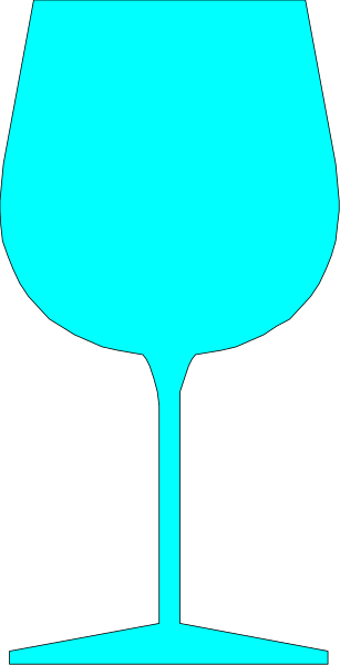 The image shows a blue wine glass with white highlights against a black background on top of what appears to be an object that resembles a book spine in grayscale tones.