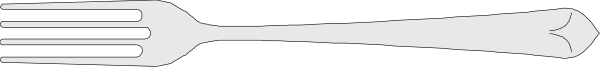 The image shows a fork with four prongs on its left side and three prongs on its right side against a gray background.