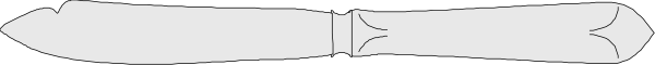 The image shows a white line on top of another grayish line against an indistinct background that appears to be darker at one end than the other.