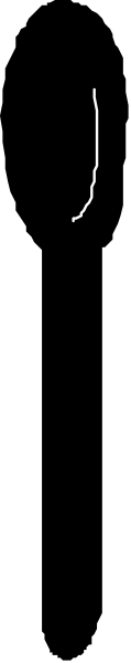 The image shows a gray background with two black rectangles on either side of what appears to be an abstract design resembling a face in between them.