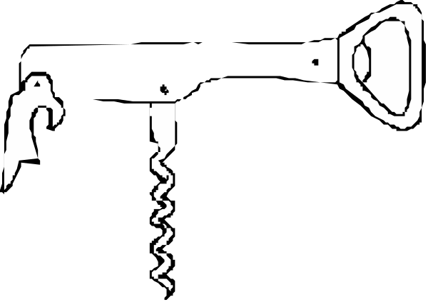 The black and white silhouette of a person standing next to an animal with wings on its back near some water droplets in front of them.