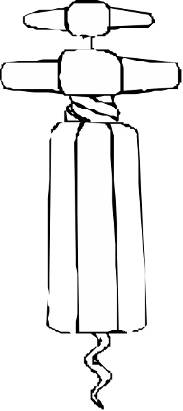 The black and white photo shows a cross with an abstract figure on it against a dark background.