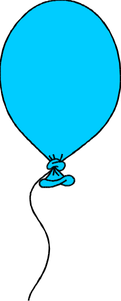 The image shows a blue balloon with an airplane flying above it against a black background.