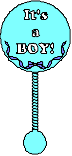 The image shows a blue balloon with text that reads "it's a boy" on it hanging from what appears to be an unseen string against a dark background.