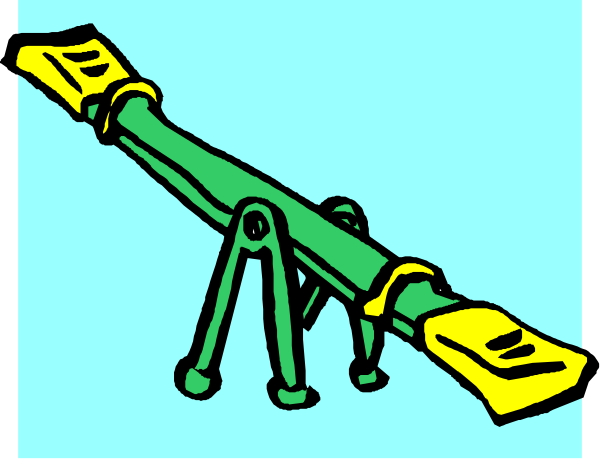 The image shows a cartoon of an astronomical telescope with its tripod on top against a blue background.