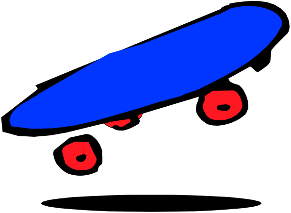 The image shows a blue abstract shape with red dots on it against a black background.