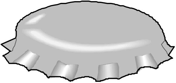 The image shows a closeup of an object that resembles a pie with crimped edges on top, placed against a dark background which makes it stand out prominently in white coloring.