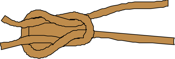 The image shows a simple line drawing of two snakes intertwined with each other on what appears to be a gray background.