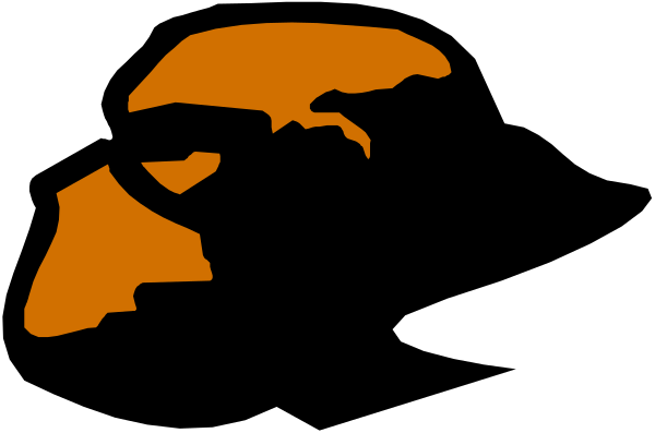The image shows a black silhouette of an alien with large eyes on its head against a dark background.