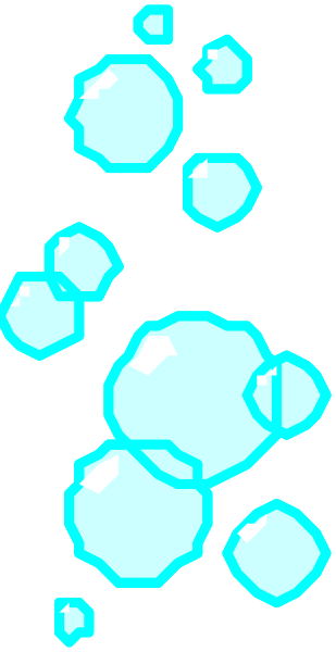 The image shows a pixelated representation of blue circles on a dark background with no other discernible elements present to provide context for an accurate description.