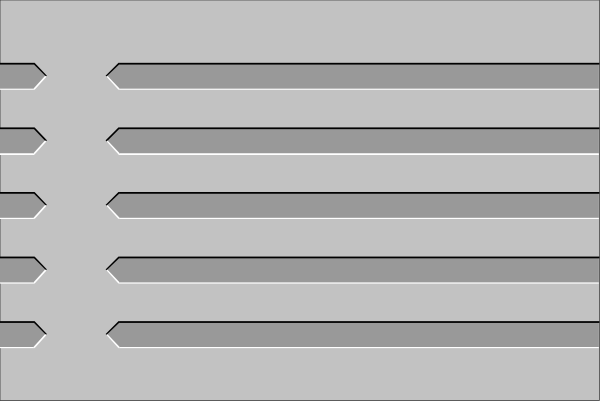 The image shows a gray keyboard with white keys on it against an off-white background.