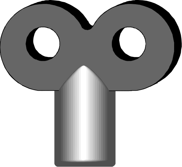 The image shows a stylized graphic of two eyes with an arrow pointing between them to form what appears to be a nose shape in white against a dark background.