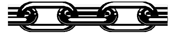 The image shows a chain with links connected to each other against a plain background.