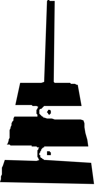 The image shows a black and white striped pattern with no distinguishable content within it.