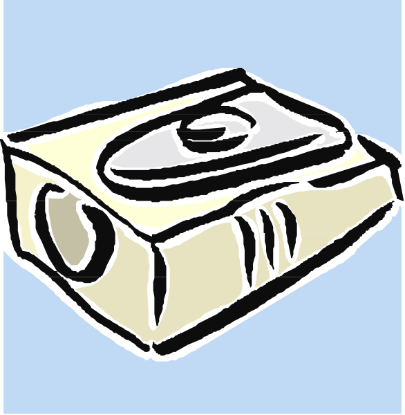 The image shows a book with an eye peeking out from between its pages on top of another object that resembles a tape dispenser in black-and-white clipart form.